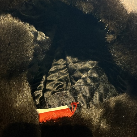 NEW black mink leather trapper hat, lined with real ethical fur - Picture 10 of 10